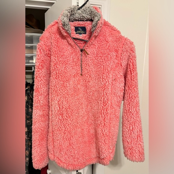 Simply Southern Pink Sherpa Pullover - Picture 1 of 5